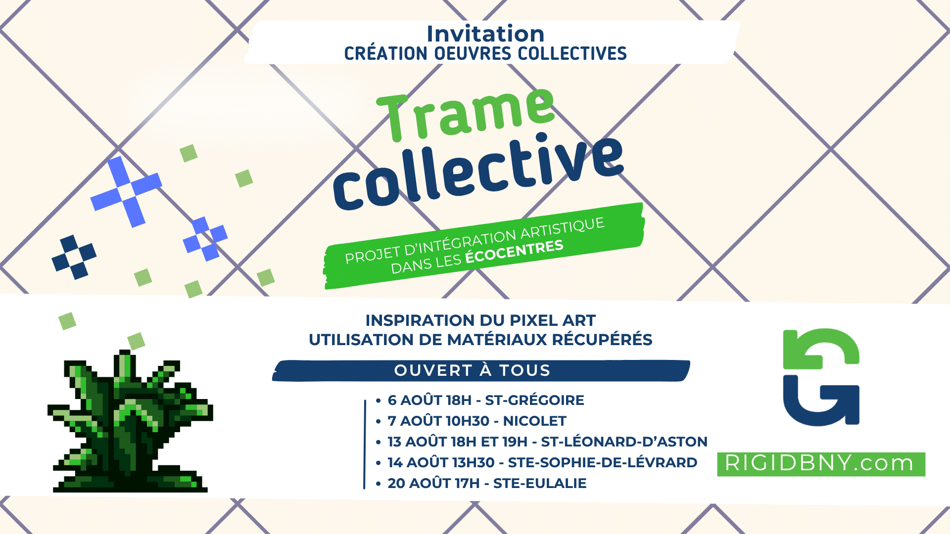 Trame collective invitation atelier créatif