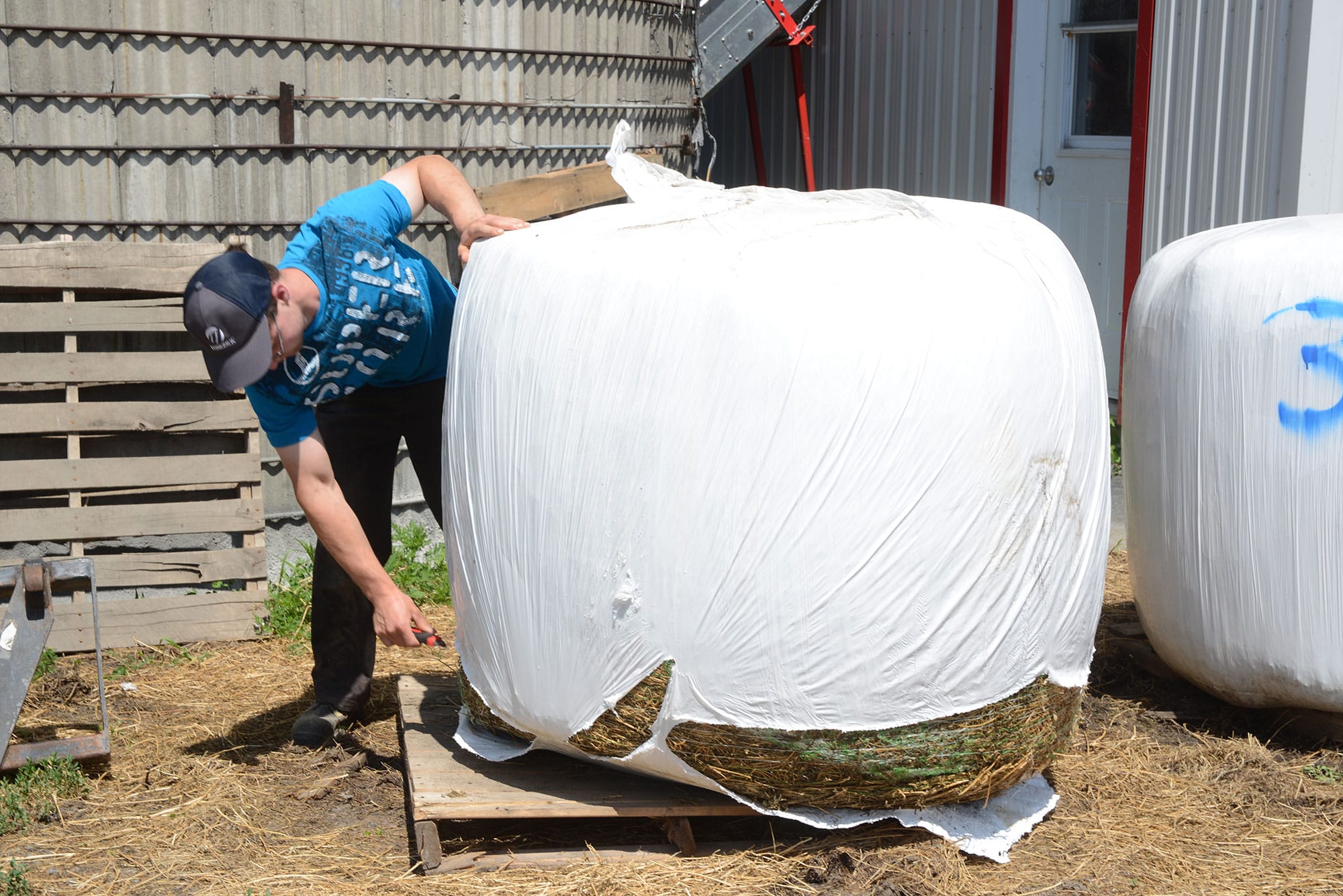 Plastiques agricoles ballot de foin